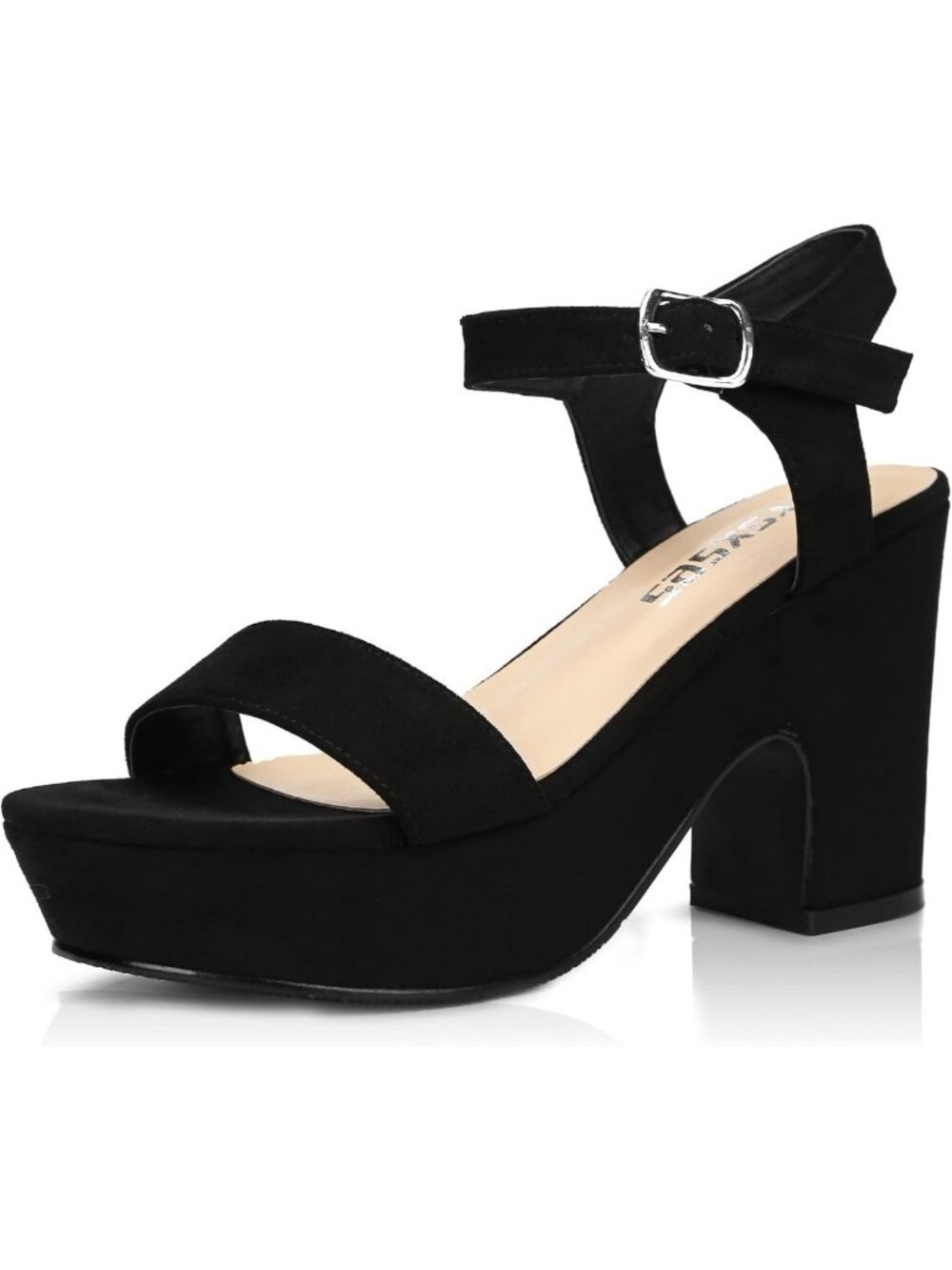 Stylish Chunky Wedge Platform Heels for Women - Ankle Strap Sandals